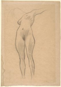Floating Woman with Outstretched Arm (Study for Medicine)
